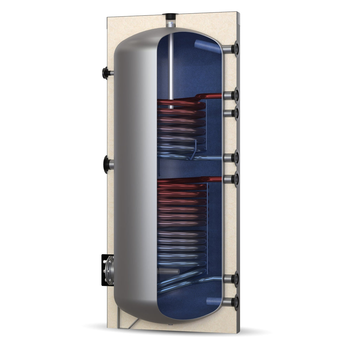 Image for Solarbayer Warmwasserspeicher bivalent BW-2 1500 Solar-Trinkwasserspeicher emailliert 2WT