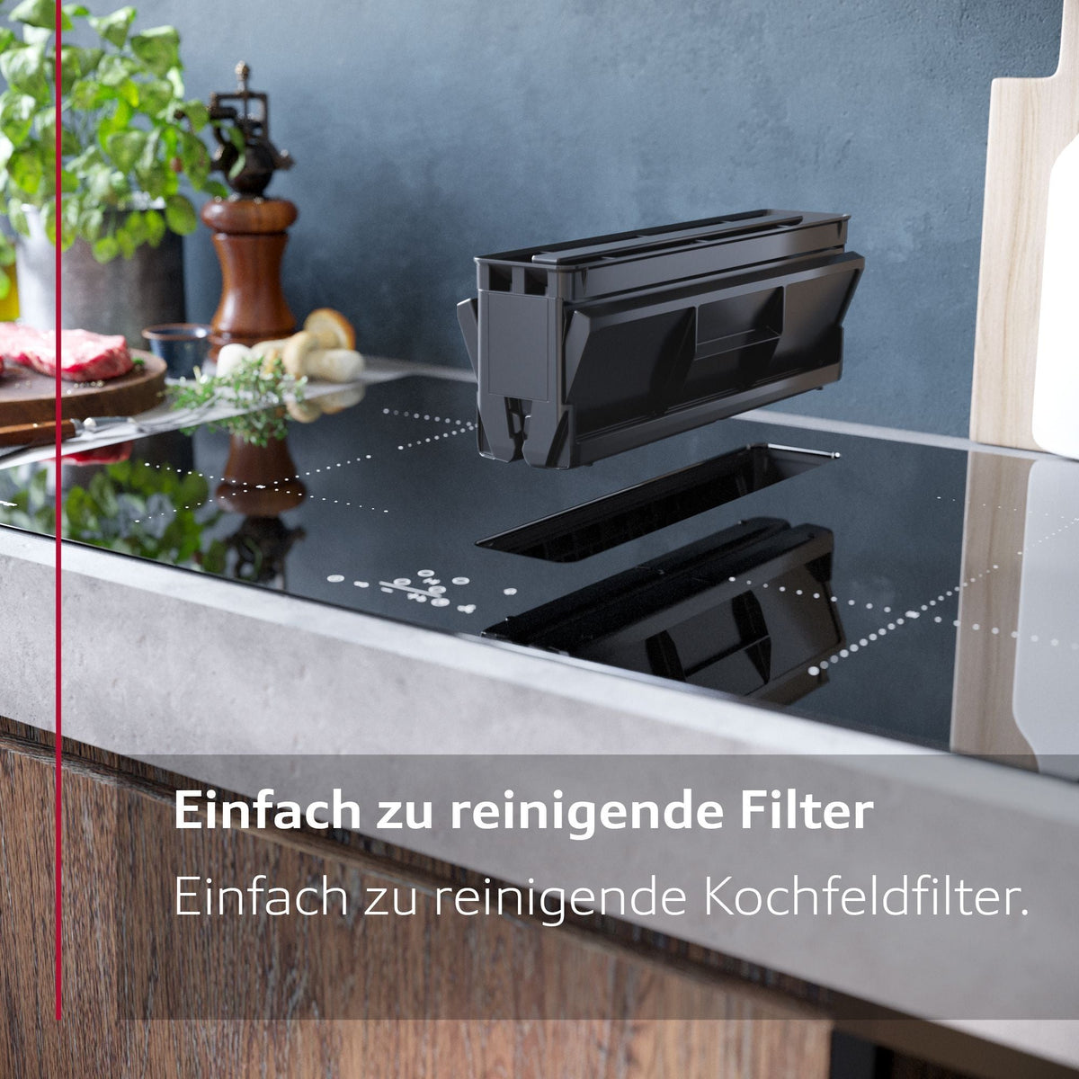 Image for Neff Induktions-Kochfeld-Set autark 80cm mit Abzug IKTPLE682F (V68TTX4L0 + Z943SE0)