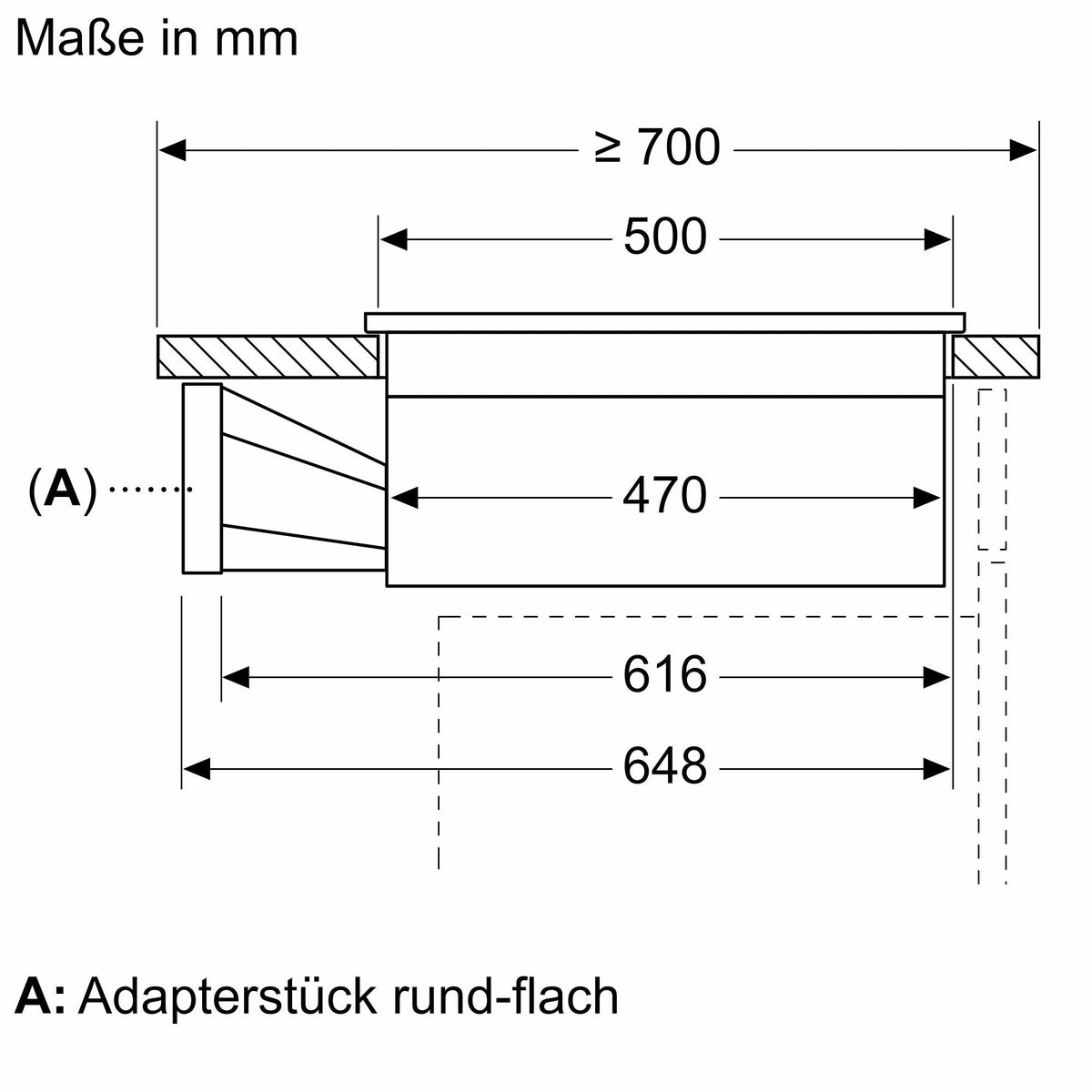 Image for Neff Induktions-Kochfeld-Set autark 80cm mit Abzug IKTPLE682F (V68TTX4L0 + Z943SE0)