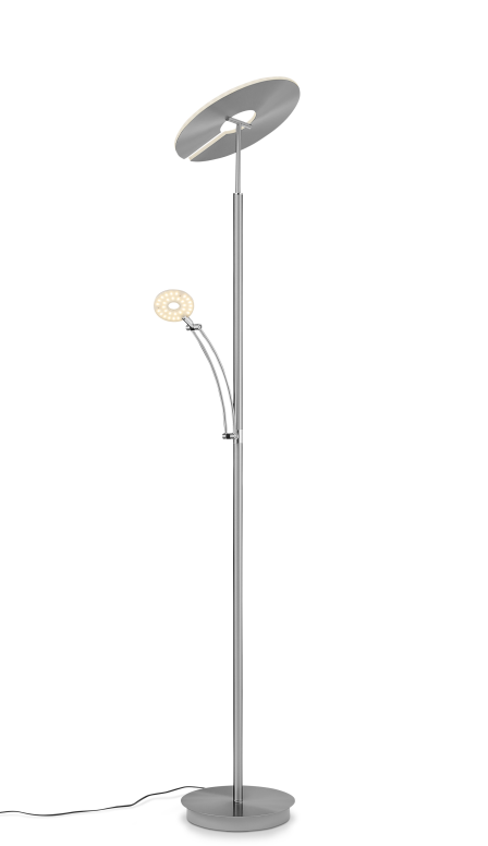 Image for Lupia Licht LED-Stehleuchte CHICAGO Nickel matt, 2852-2-69