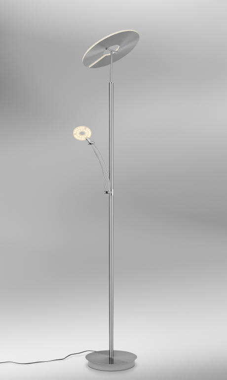 Image for Lupia Licht LED-Stehleuchte CHICAGO Nickel matt, 2852-2-69