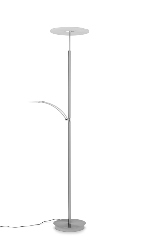 Image for Lupia Licht LED-Stehleuchte CHICAGO Nickel matt, 2852-2-69
