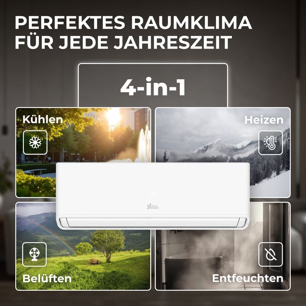 Image for Kältebringer® R290 Split Klimaanlage Quick Connect 18.000 BTU (5,4 kW) Komplettset