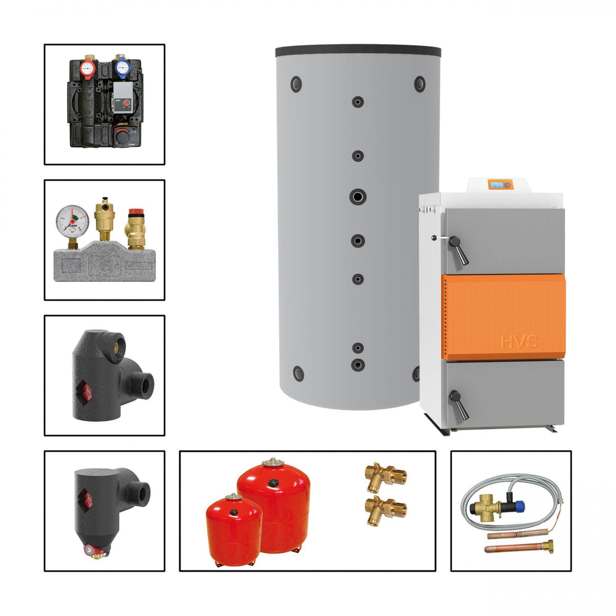 Image for Solarbayer Holzvergaserset HVS E 40-1B Variante B (1x SLS-2200-S)
