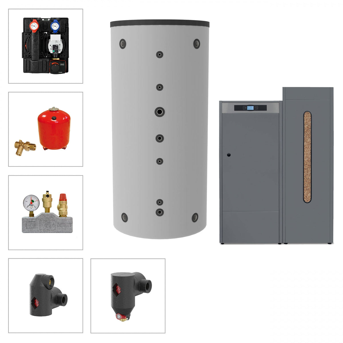 Image for Solarbayer Pelletkesselset PLT-AC 18-1B Variante B (1x SLS-800-S)
