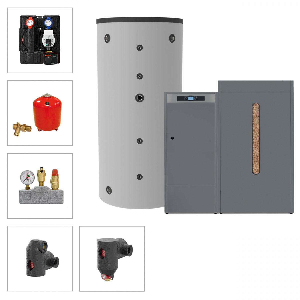 Image for Solarbayer Pelletkesselset PLT-AC 45-2A Variante A (1x SLS-1500)