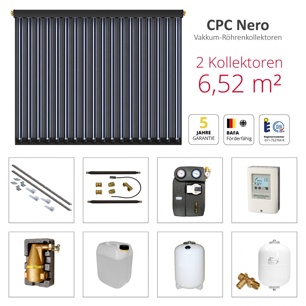 Image for Solarbayer CPC NERO Solarpaket 2 - B Gesamtfläche Brutto: 6,52 m2