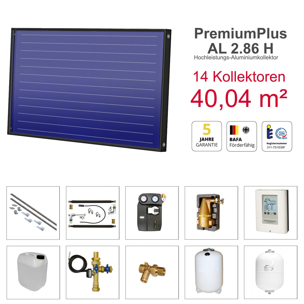 Image for Solarbayer Plus AL Solarpaket 8 - Stock Gesamtfläche Brutto 40,04 m2 horizontal