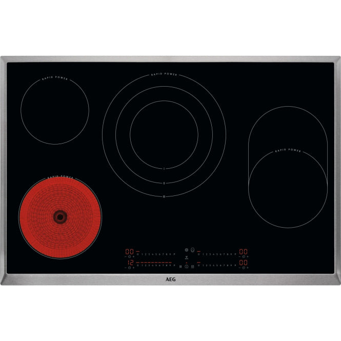 Image for AEG HKC 85787 XB Glaskera.Kochf. 80cm Ed-Rahmen 75x49cm autark Ceran