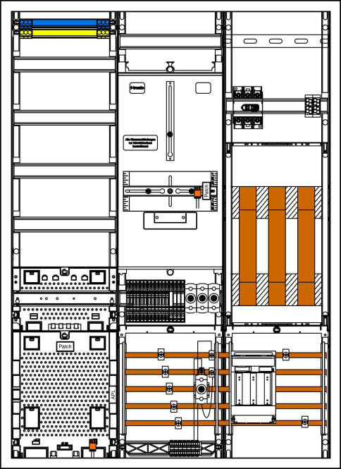 Image for f-tronic Wandlerschrank 100A 7198053 SN Berlin 1100x800x210mm