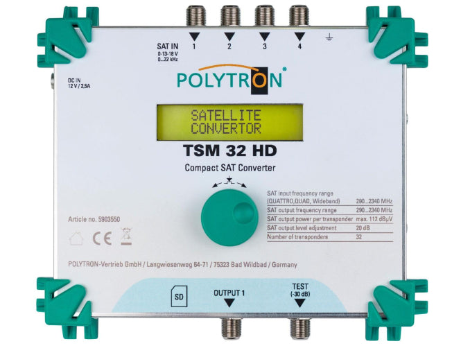 Image for Polytron TSM 32 HD SAT-ZF-Umsetzer 4 auf 32 Eingangsverteilung,ink.Netzteil