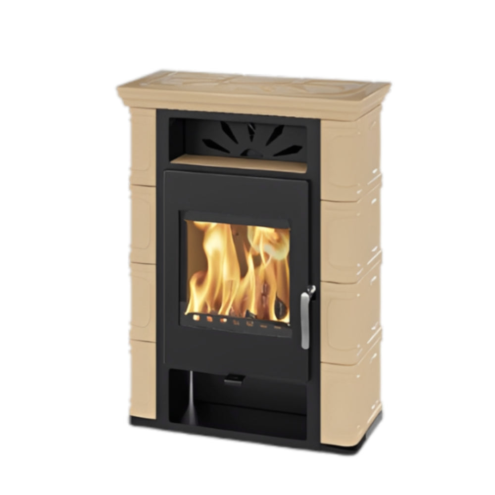 Image for Thorma Kaminofen | Borgholm Top Exclusive | 6 kW | Keramik Cappuccino