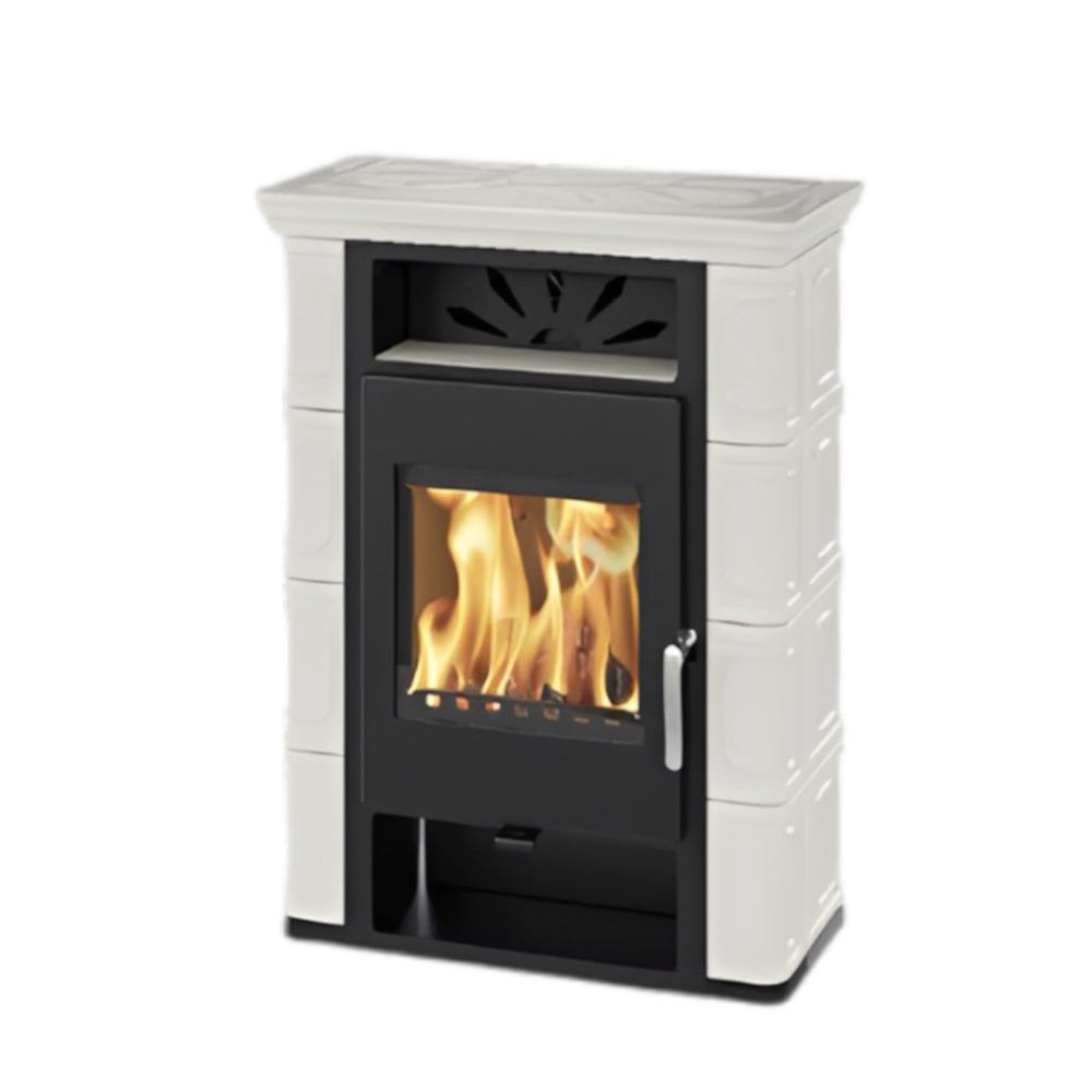 Image for Thorma Kaminofen | Borgholm Top Exclusive | 6 kW | Keramik Elfenbein