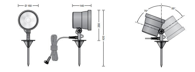 Image for Bega Aussen - Kompaktscheinwerfer 85023K3