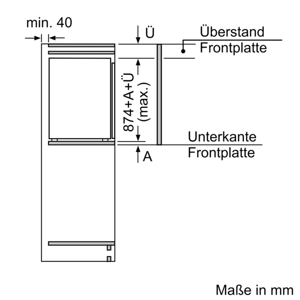 Image for Neff KMKL88GF1 Einbau-Kühlschrank (KI2222FE0+KSGG0MZ0)