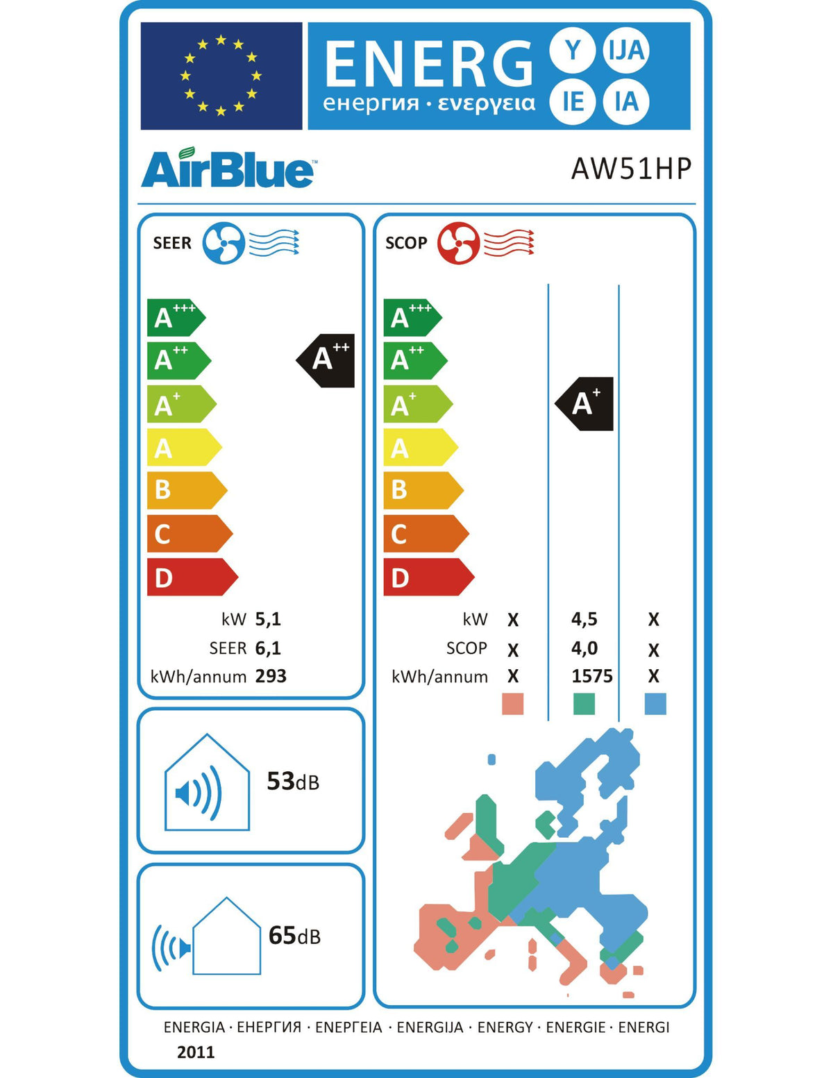 Image for Swegon AirBlue Split Inverter AW 51HP 5,1 kW IT + AT + 5m Leitung R32 2642488