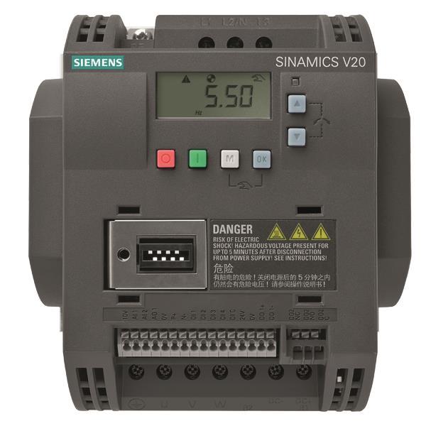 Image for Siemens 6SL32105BE275CV0 SINAMICS V20 3AC380-480V -15/+10% Nennleist. 7,5kW