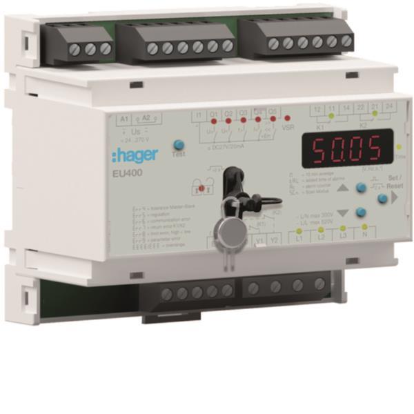 Image for Hager Spannungs-u.Frequenzrelais EU400 NA Schutz nach VDE AR-N 4105