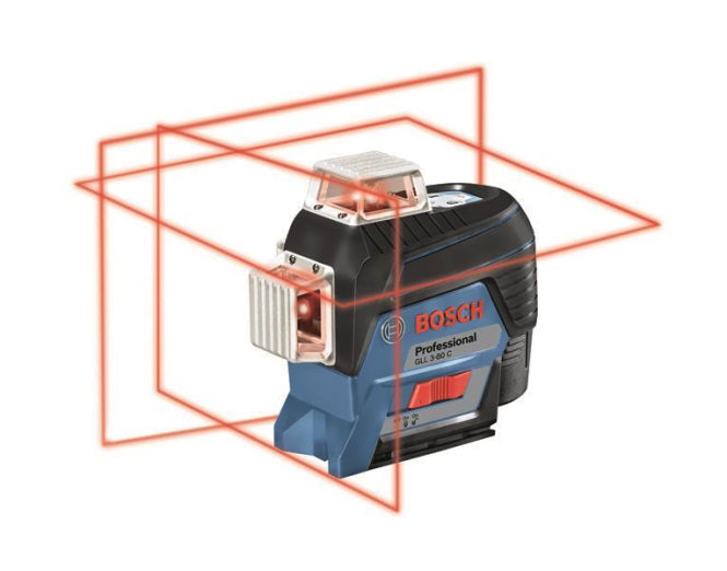 Image for Bosch Linienlaser GLL 3-80 C - rot 1x2,0Ah inkl. Zubehör-Set 0601063R02
