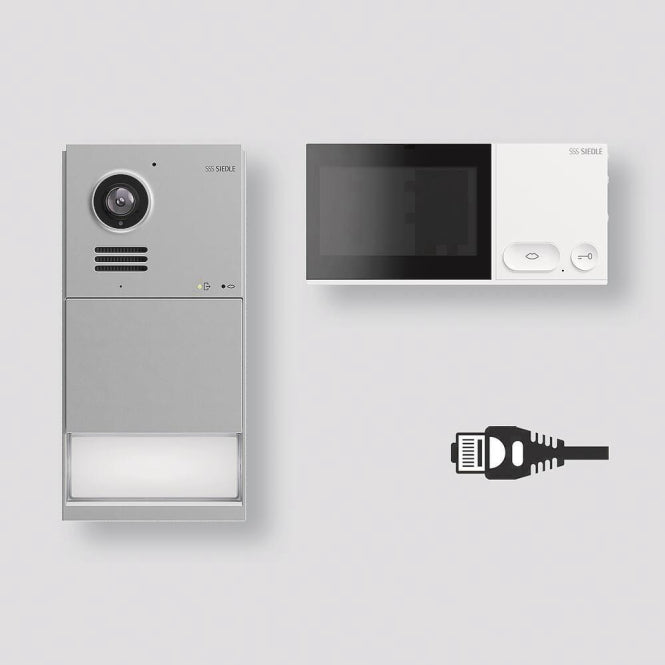 Image for Siedle Set LAN Mattchrom IQSL-0 f.Neubau
