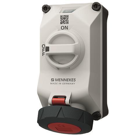 Image for Mennekes Wandsteckdose DUOi R 5714403G 32A4P3h 440V IP69