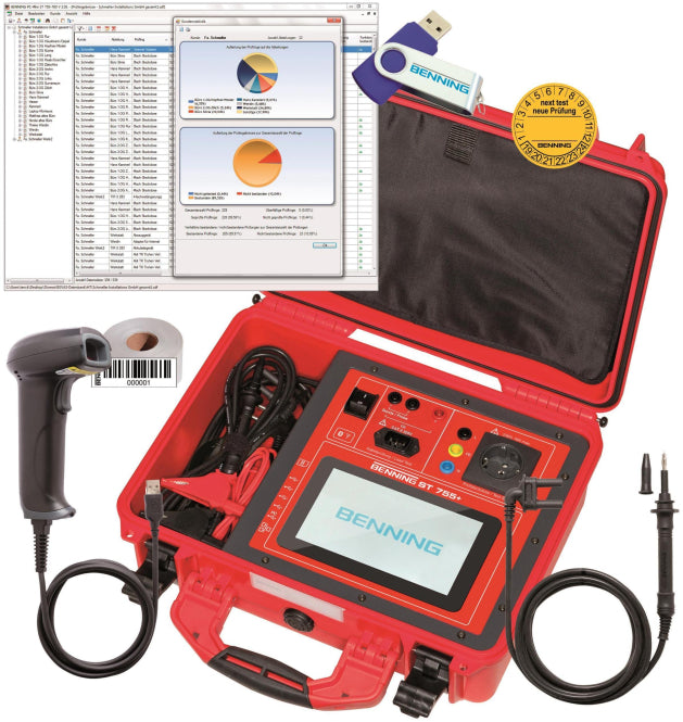 Image for BENNING Gerätetester Set ST 755+ Set VDE 0701-0702, VDE 0751 050333