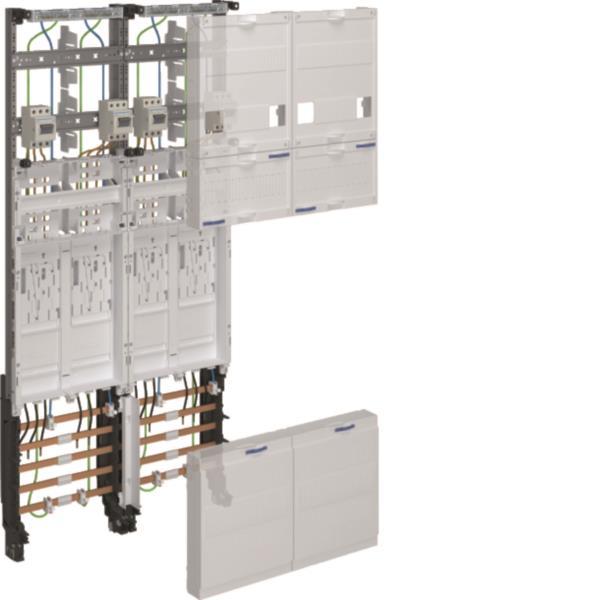 Image for Hager Komplettfeld univZ eHZ ZK3EL24T H=1050mm 4 Zählerpl.2-feld NRW SH HH MV,