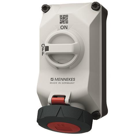 Image for Mennekes Wandsteckdose DUO R 5704403G 32A4P3h 440V IP67