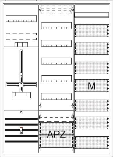 Image for Striebel Komplettschrank APZ DA37CD 3-Punkt Multimedia 1100x800 1Z1V5A2