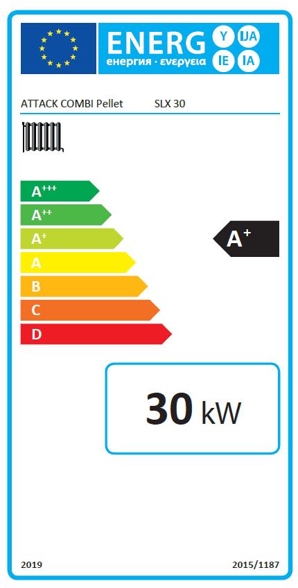 Image for ATTACK SLX Combi Pellet 30 kW Plus – inkl. 500 l Behälter & Förderschnecke