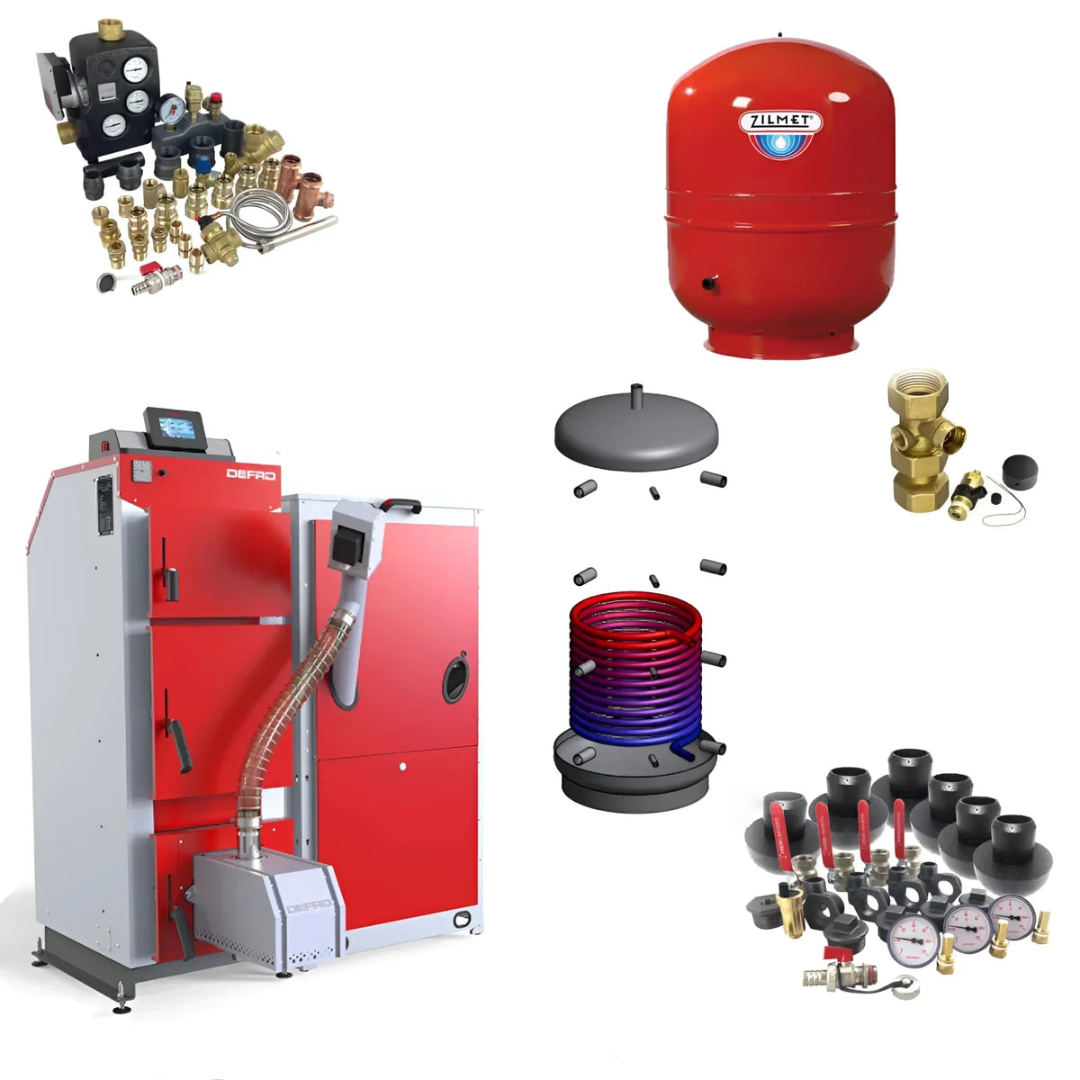 Image for Defro Komfort Ekopell 14 kW Kombikessel mit moderner Holztechnik