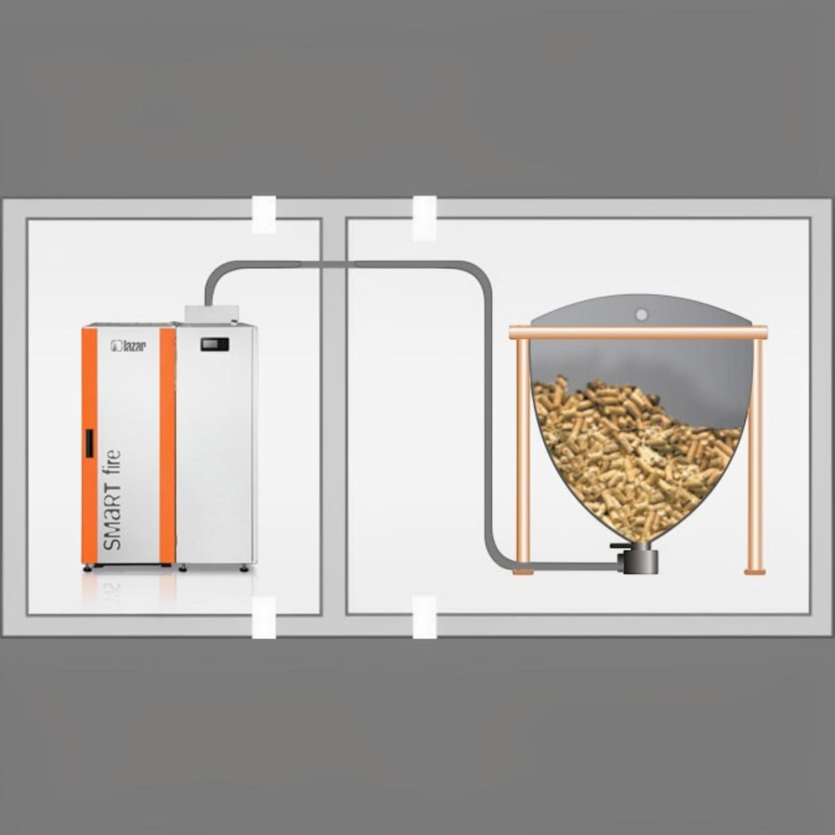 Image for Pelletkessel HKS Lazar SmartFire Compact 15 Standard – 15 kW