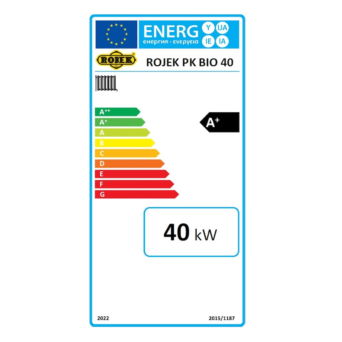 Image for Holzvergaserkessel ROJEK PK BIO 40 – 40 kW für Scheitholz