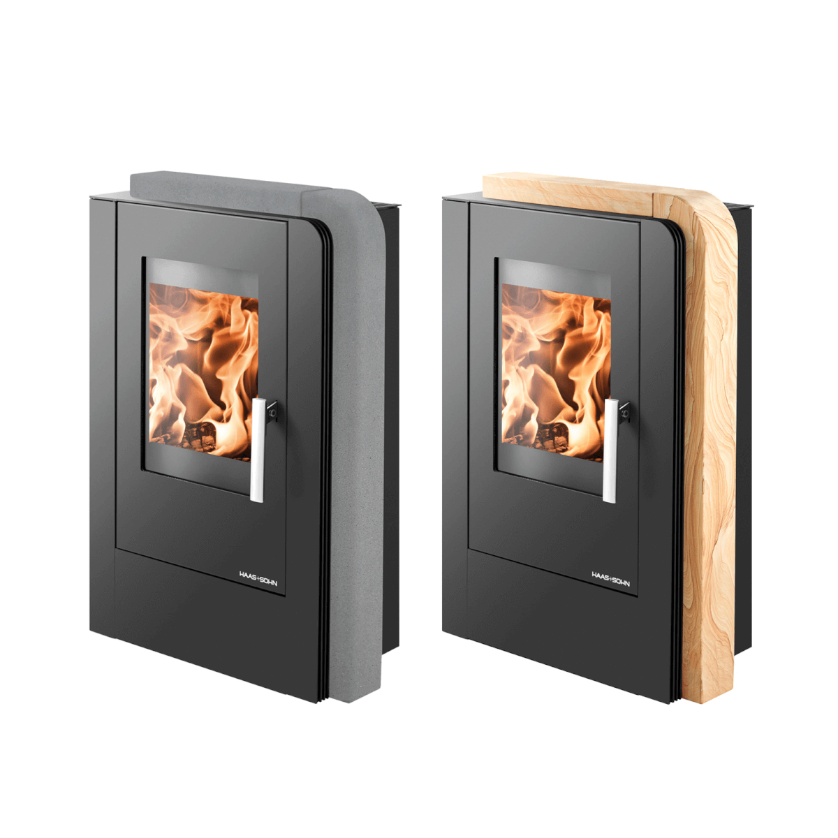 Image for Kaminofen Aruba Easy von Haas + Sohn 6 kW schwarz/quarzit