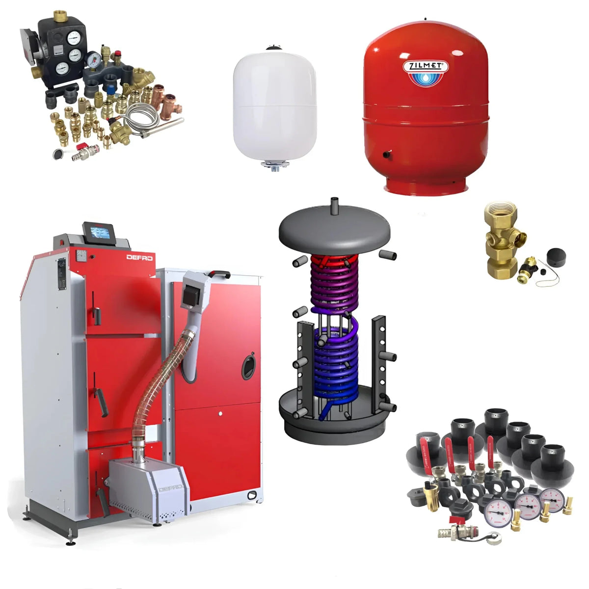 Image for Komplettpaket Defro Komfort Ekopell 14 kW plus Hygienespeicher mit 1 Wärmetauscher