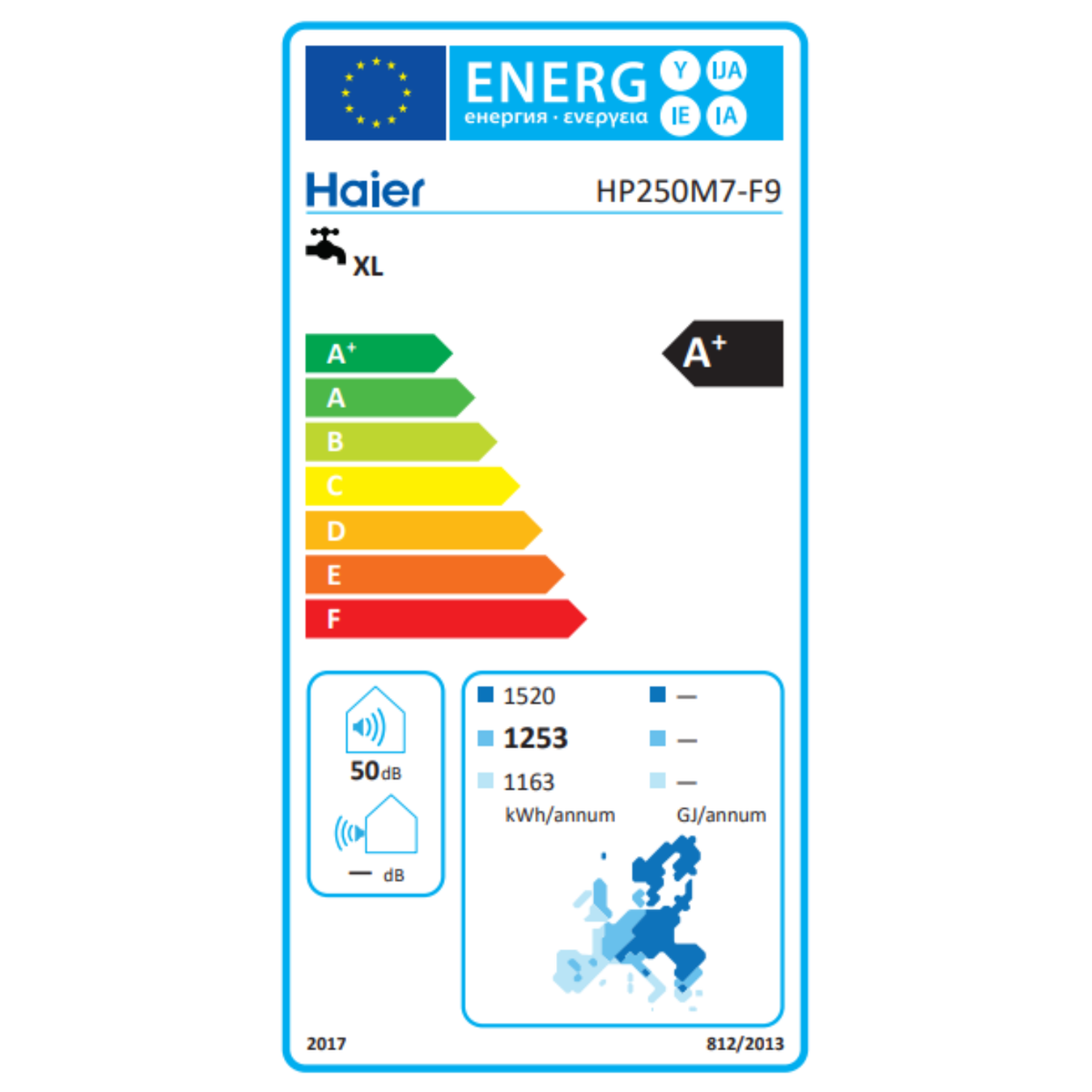 Image for Haier Brauchwasserwärmepumpe, HP250M7-F9, R290 250 Liter ohne Wärmetauscher