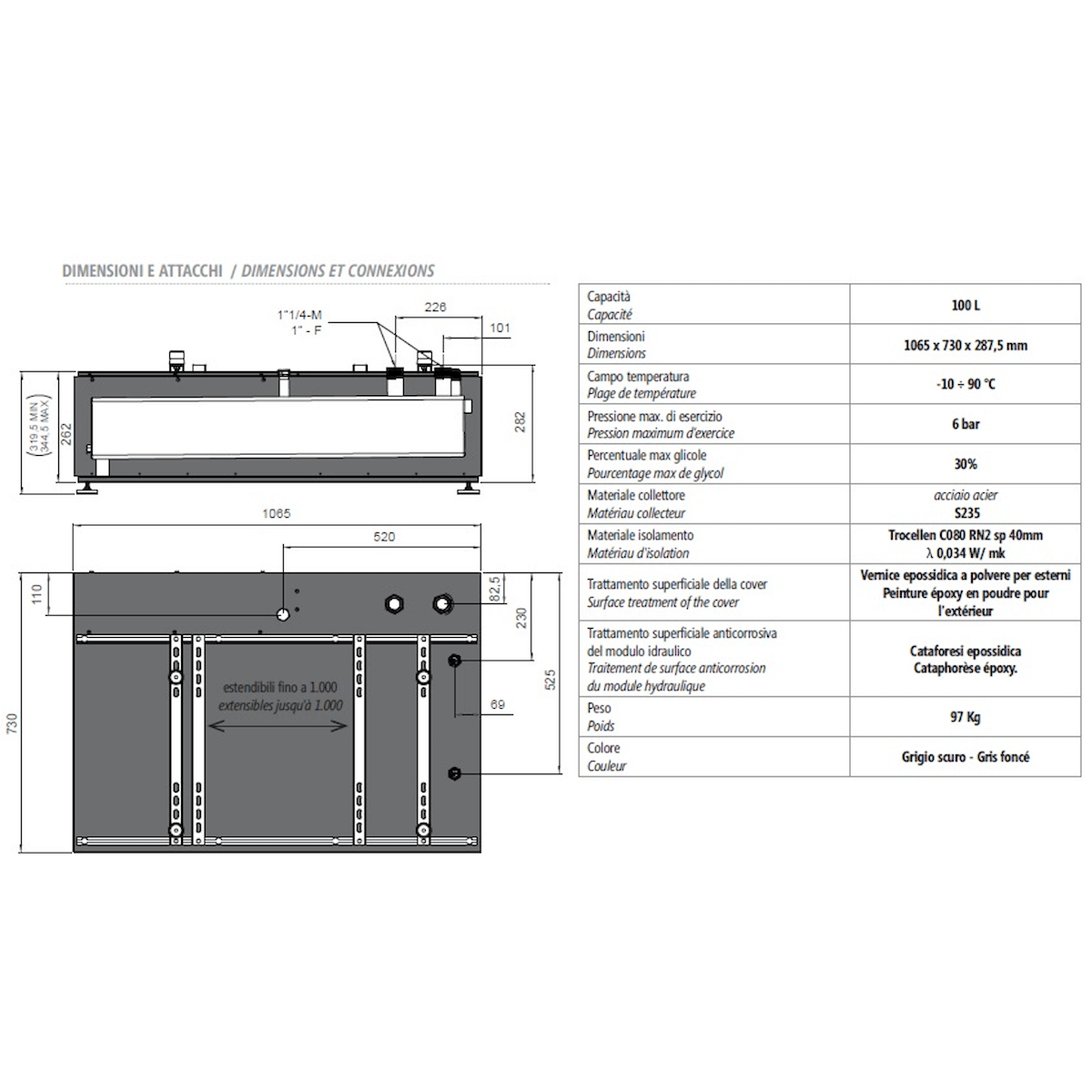 Image for Sockel-Wärmepumpenspeicher Lovato Bomber 100B 100 Liter