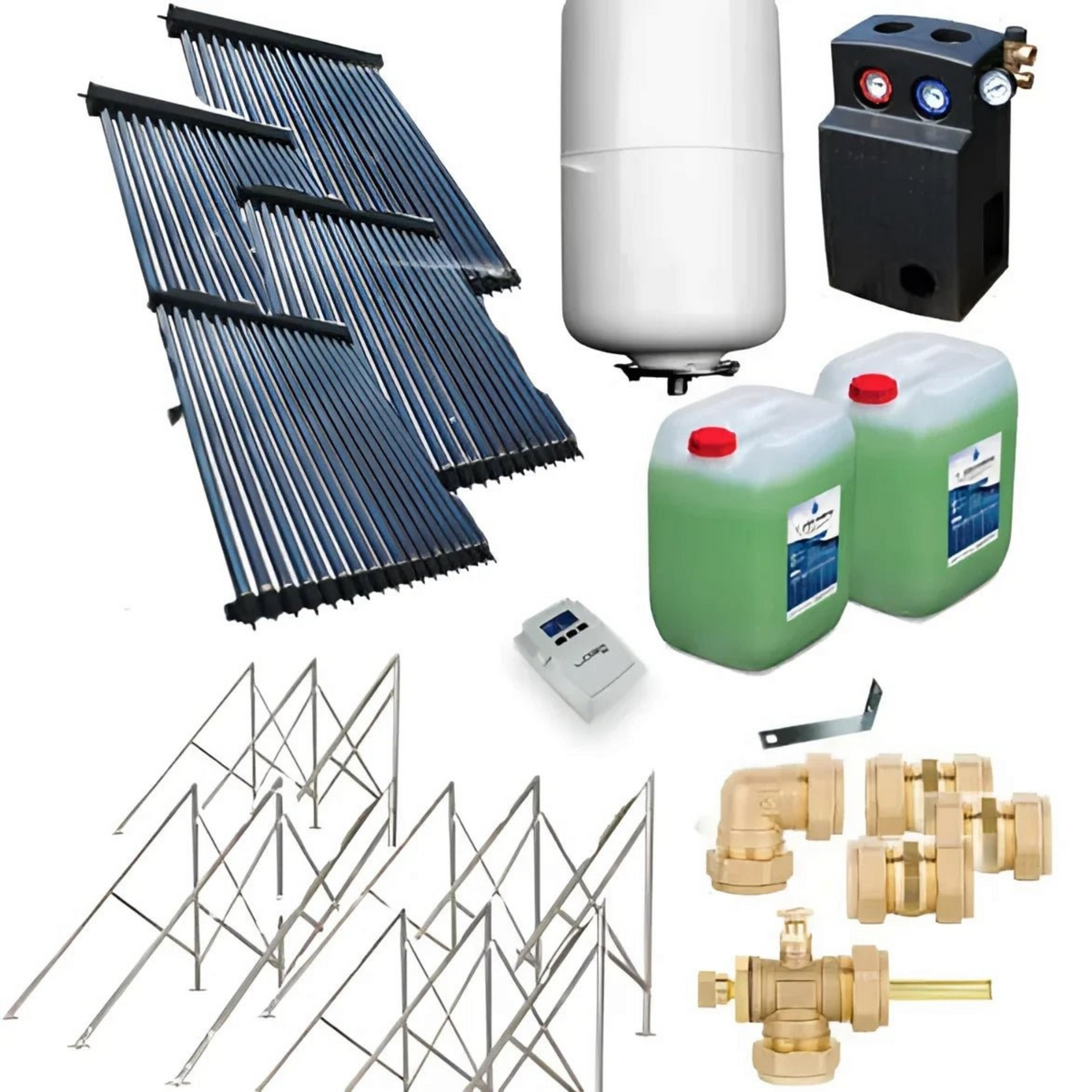 Image for Solarpaket Röhrenkollektor HP30 Flachdach 19,56 m²