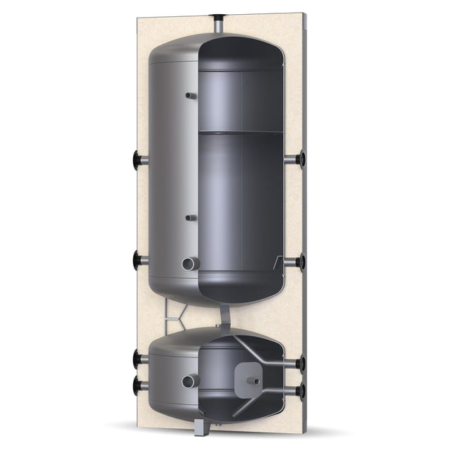 Image for Solarbayer Wärmepumpen Doppelspeicher WP-DF 300/100 Pufferspeicher für Frischwasserstationen