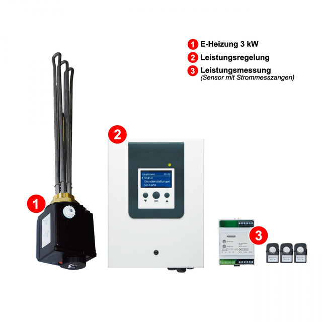 Image for Solarbayer PV Energiemanager 0-3 kW / Stromheizung inkl. Strommessung und Elektroheizstab