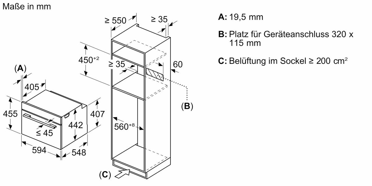 Image for Siemens Einbau-Backofen mit Mikrowelle  45cm hoch iQ700, CM776GMB1F