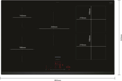 Image for Siemens Einbau- Induktions-Kochfeld IQ500 autark, ED851HWB1M