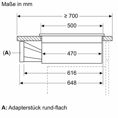 Image for Neff Induktions-Kochfeld-Set autark 80cm mit Abzug IKTPLE682F (V68TTX4L0 + Z943SE0)