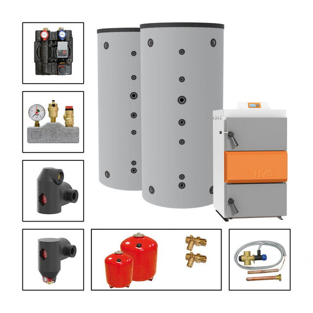 Image for Solarbayer Holzvergaserset HVS E 25-3C Variante C (2x SLS-800-S)