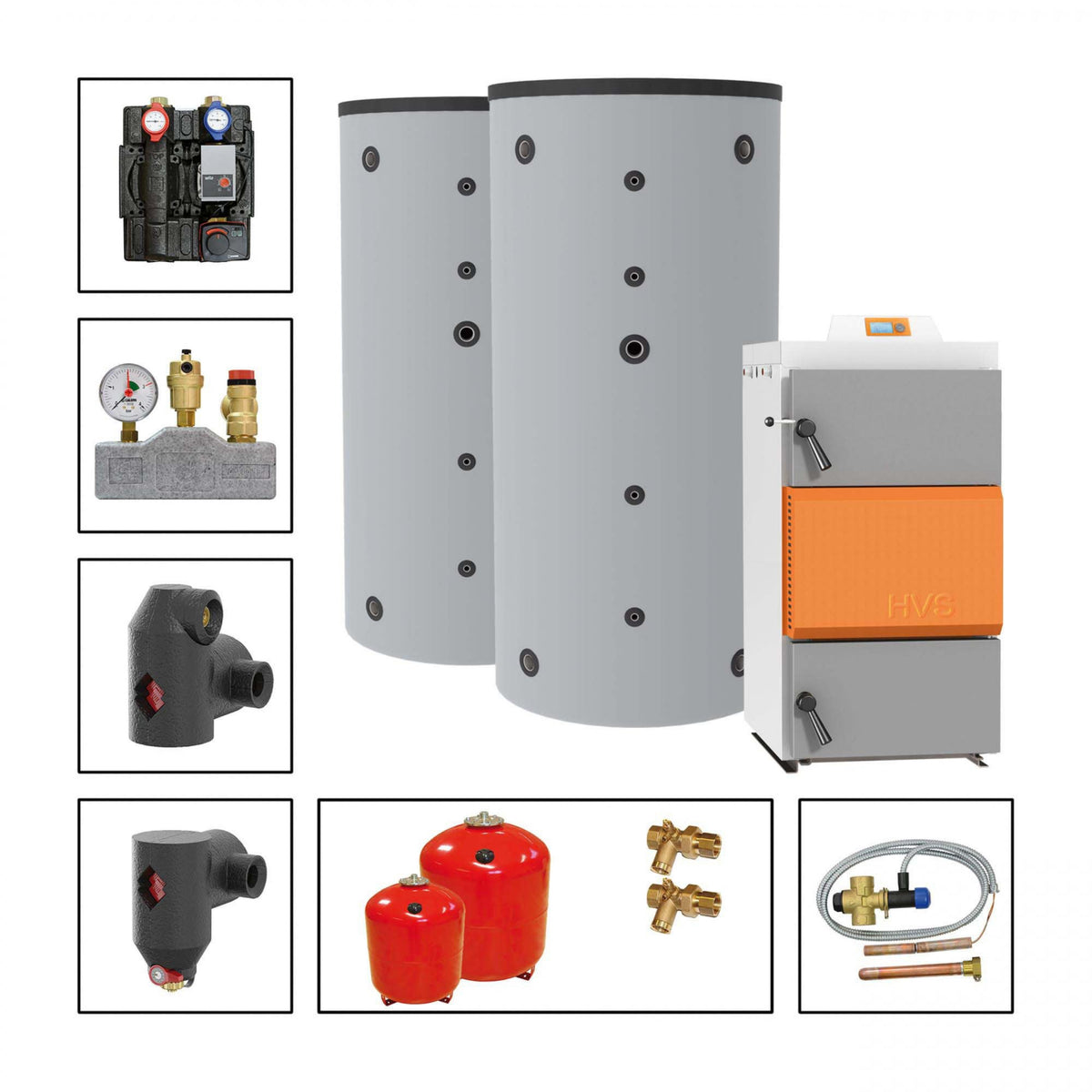 Image for Solarbayer Holzvergaserset HVS E 40-2A Variante A (2x SLS-1500)