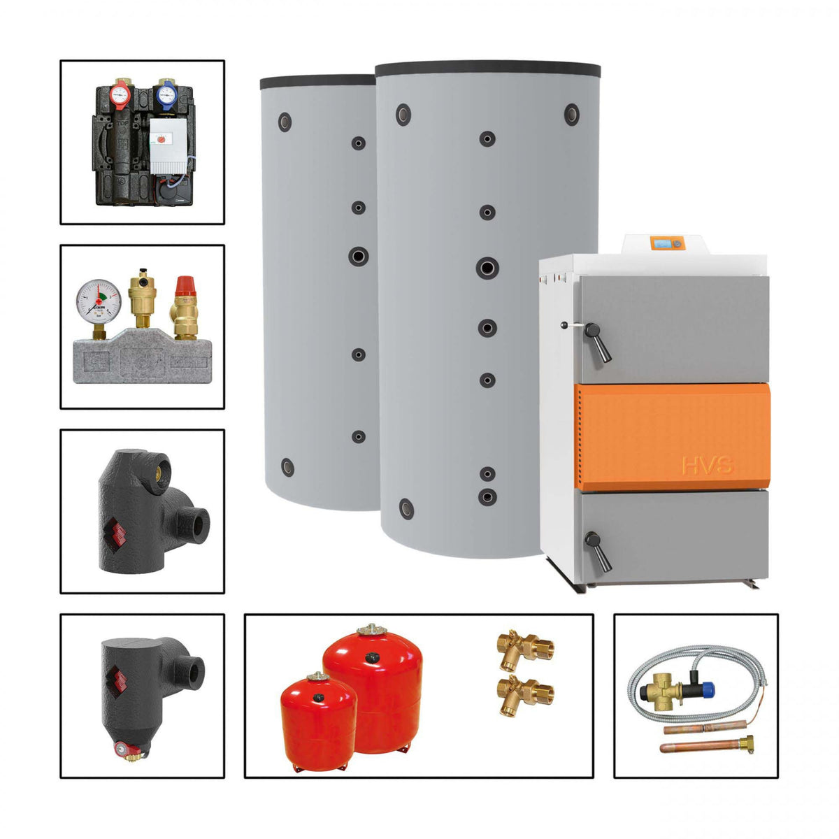 Image for Solarbayer Holzvergaserset HVS E 60-1B Variante B (1x SLS-2200, 1x SLS-2200-S)