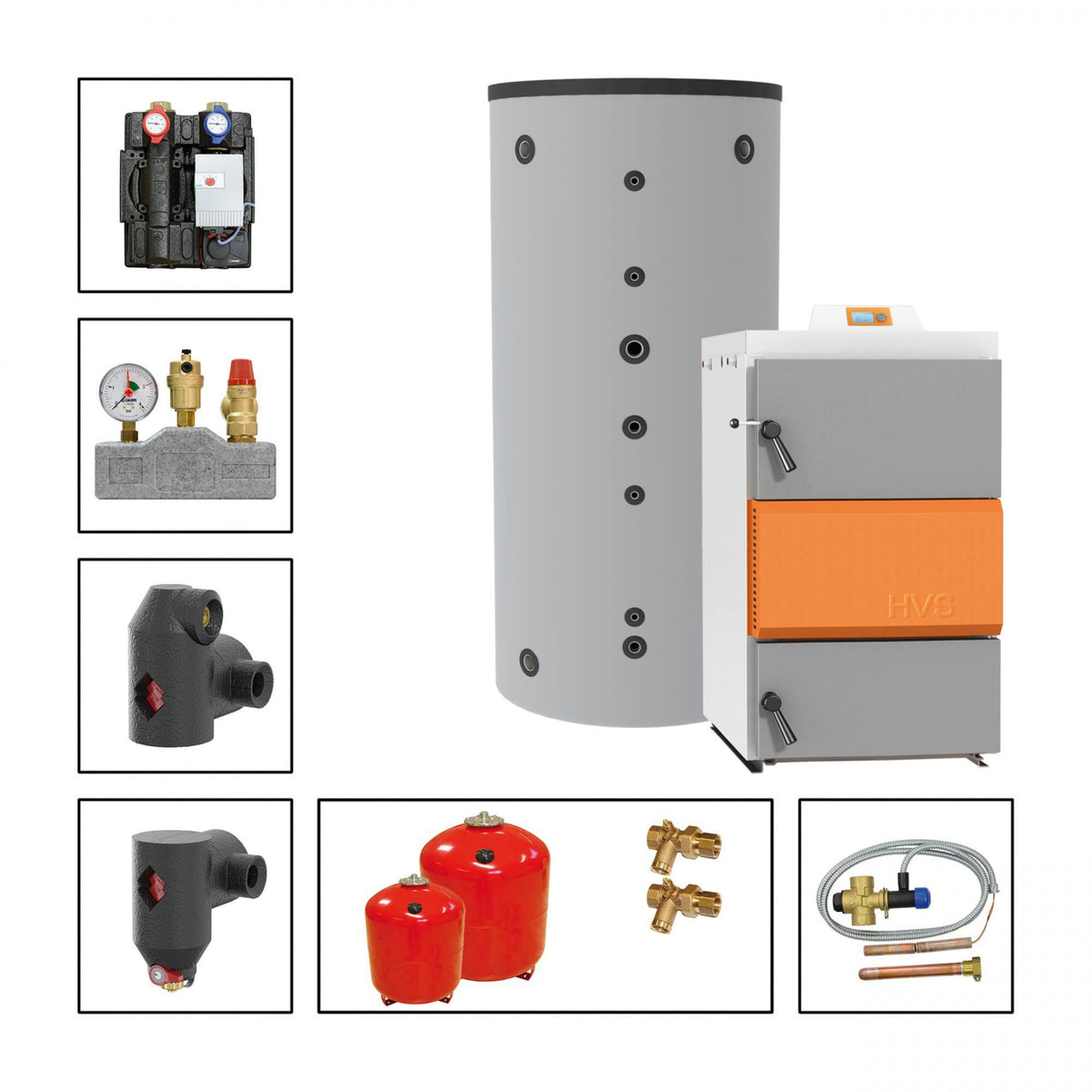 Image for Solarbayer Holzvergaserset HVS E 60-2B Variante B (1x SLS-5000-S)