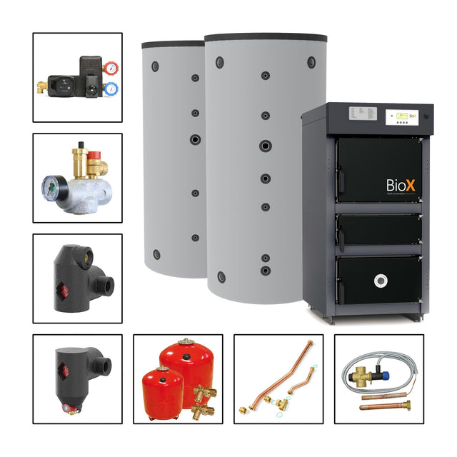 Image for Solarbayer Holzvergaserset BioX 20 - 1B Variante B (1x SLS-800, 1x SLS-800-S)