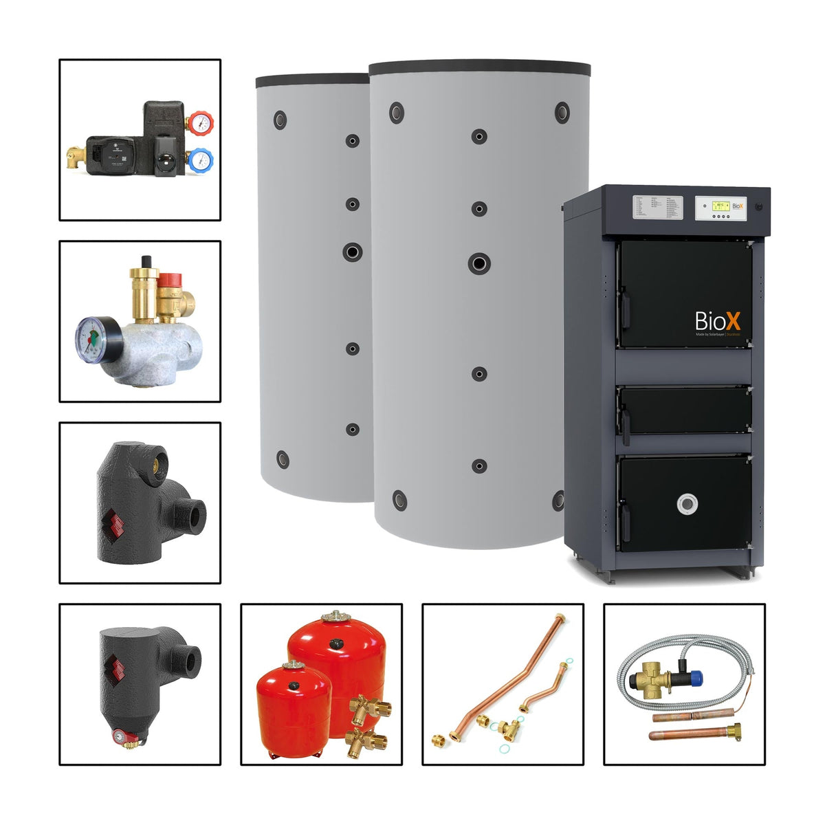 Image for Solarbayer Holzvergaserset BioX 25 - 2A Variante A (2x SLS-1000)