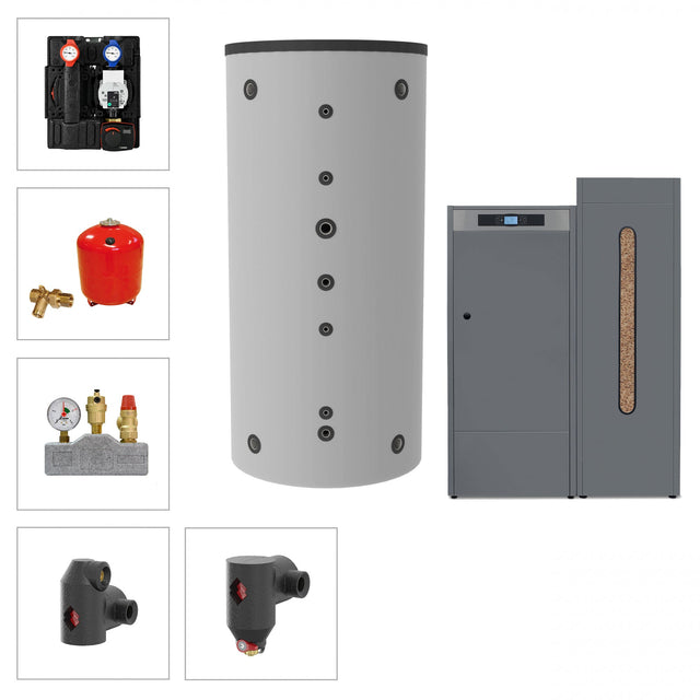 Image for Solarbayer Pelletkesselset PLT-AC 18-1B Variante B (1x SLS-800-S)